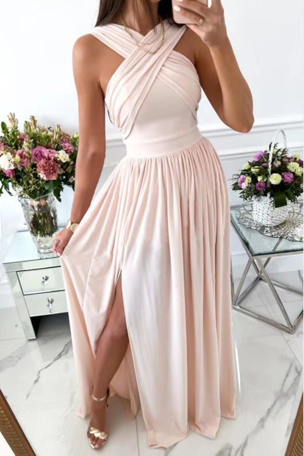 Alvara Halter Maxi Dress