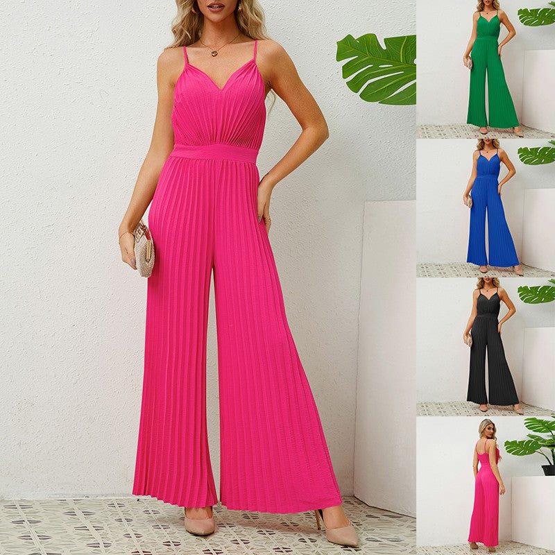 Elaris Pleated Jumpsuit