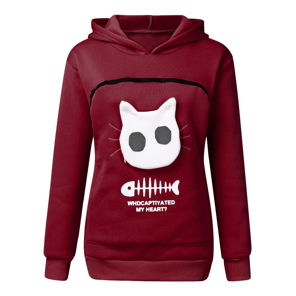 Felira Cat Pocket Hoodie