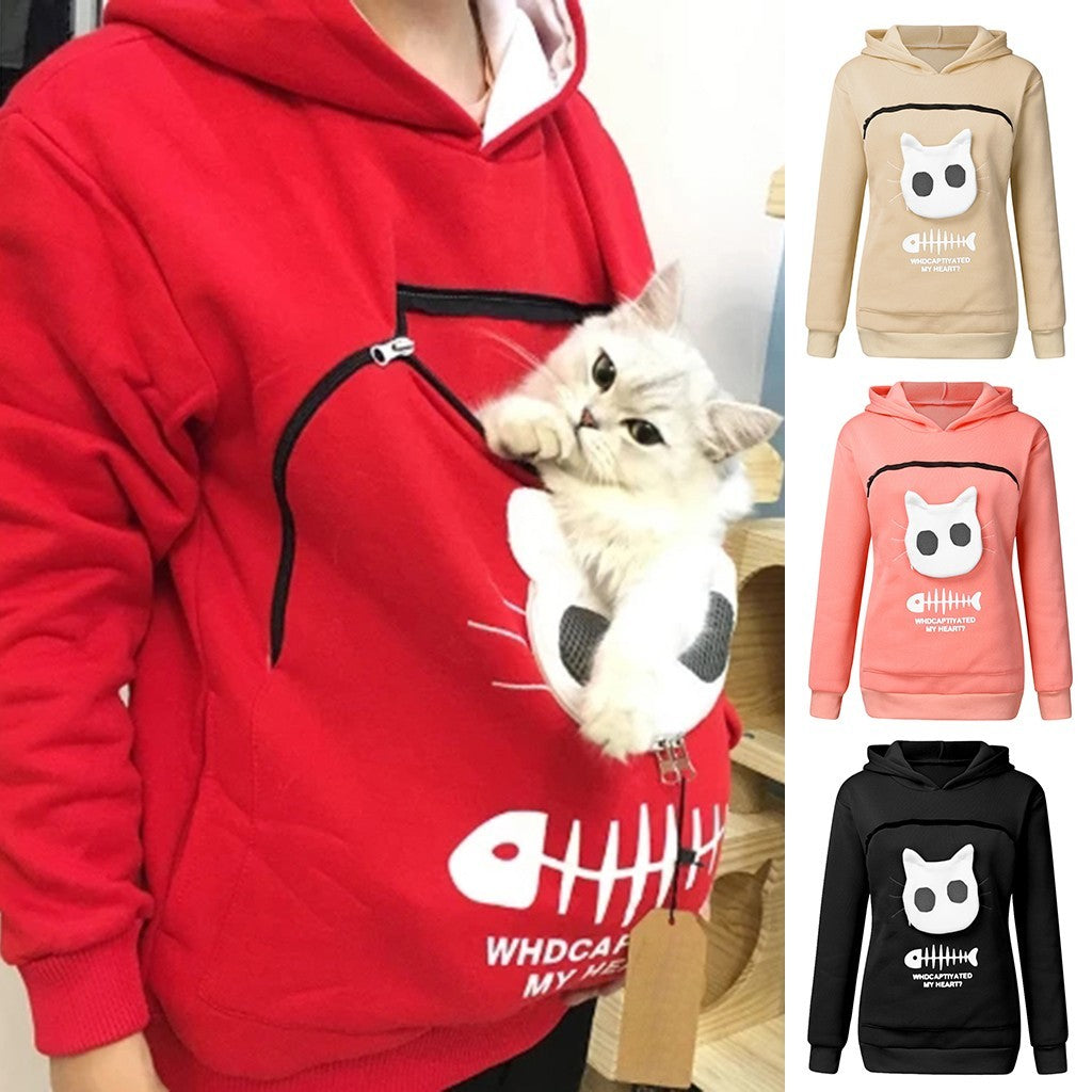 Felira Cat Pocket Hoodie