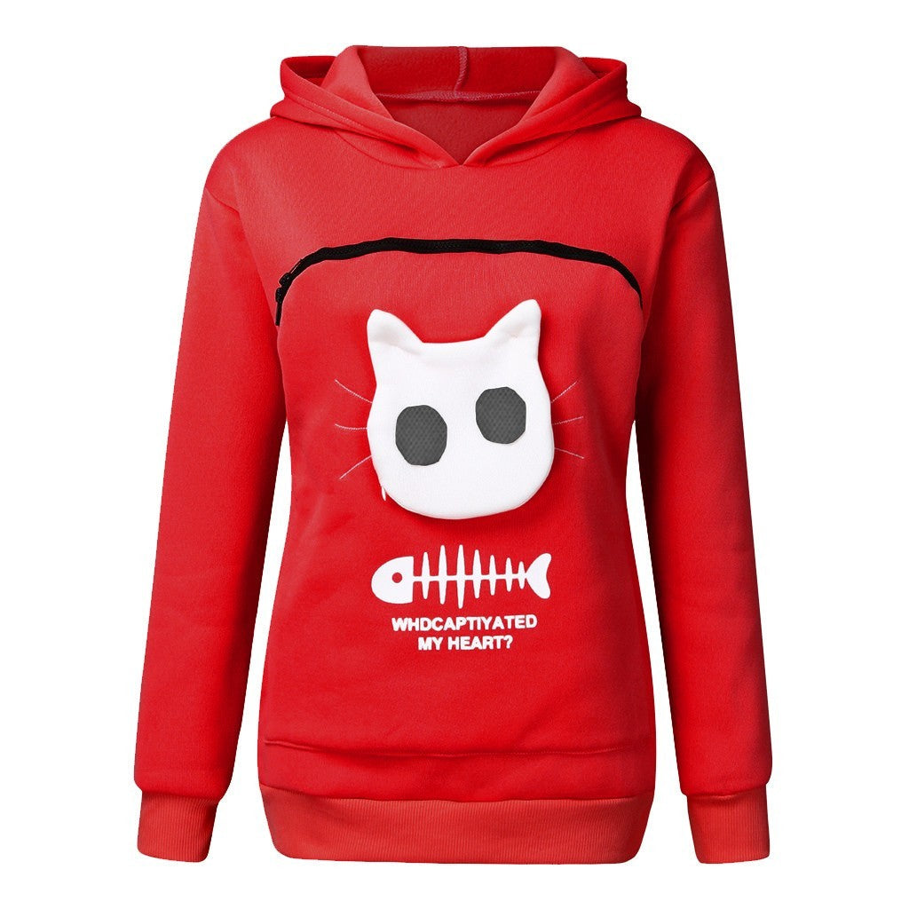 Felira Cat Pocket Hoodie