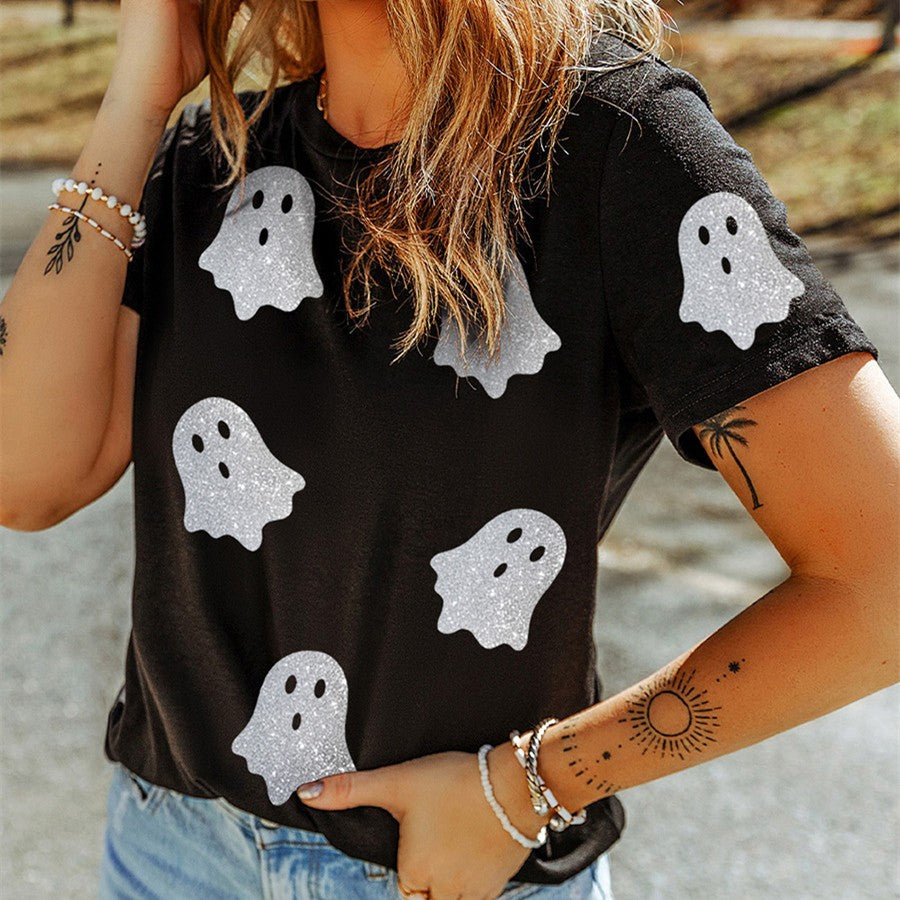 Graphic Zebra Contrast Cotton T-Shirt