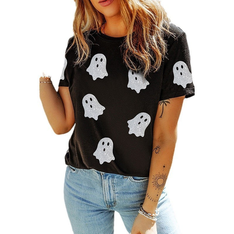 Graphic Zebra Contrast Cotton T-Shirt