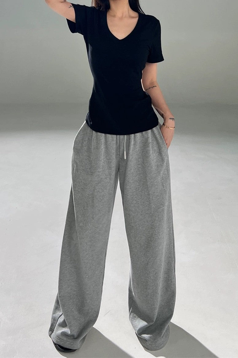 Pink V-Neck Slim Fit Short Sleeve Blouse