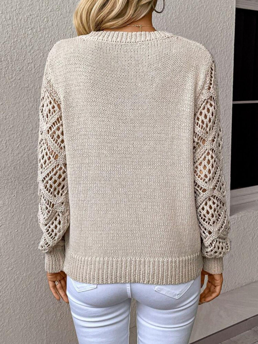 Velora Hollow Knit Sweater