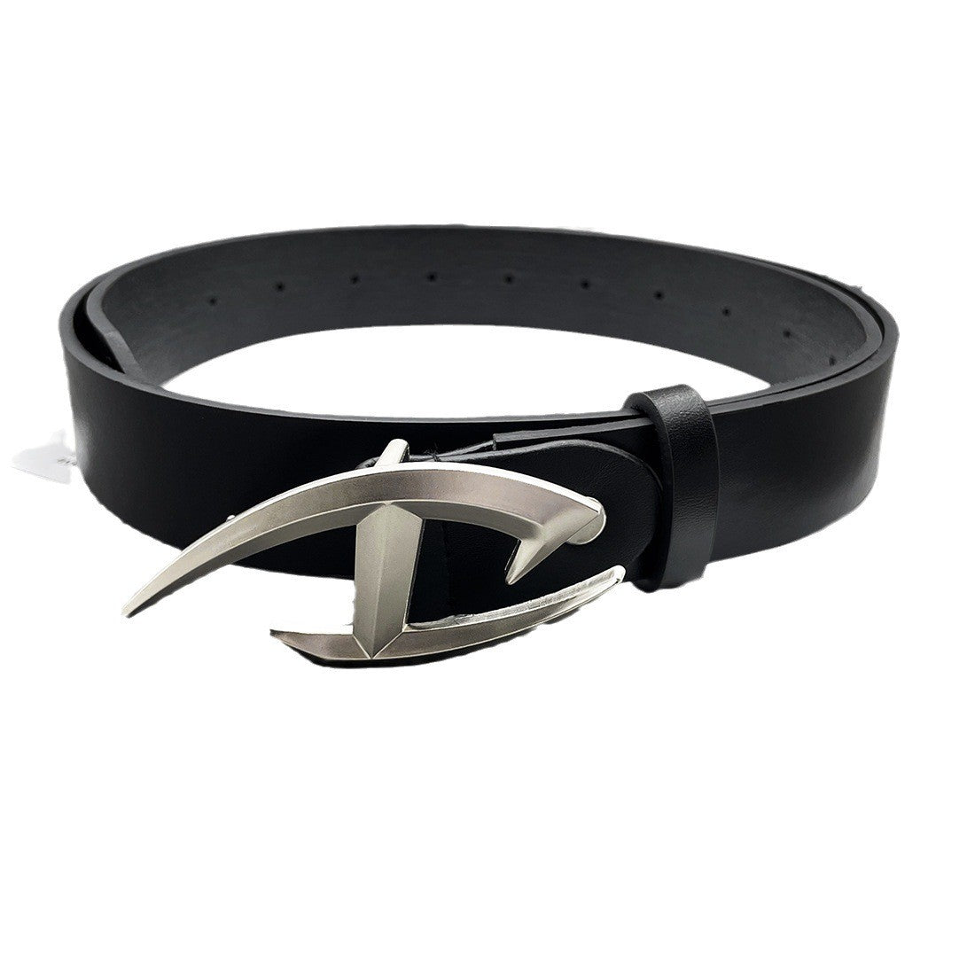 Zara Niche Irregular Punk Belt with Retro Metal Snap